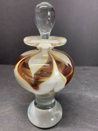 Vtg Hand Blown Art Glass Vase David R Boutin 
