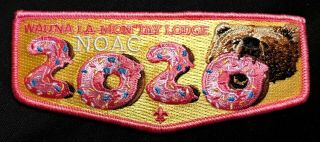 Oa Wauna La - Montay Lodge 442 Bsa Cascade Pacific Noac 2020 Police Donut Flap
