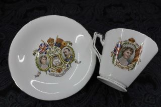 Vintage King George V & Queen Mary Silver Jubilee 1910 - 35 Teacup & Saucer