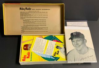 Vintage 1950 ' s Mickey Mantle ' s Big League Baseball Board Game Yankees Early Old 3