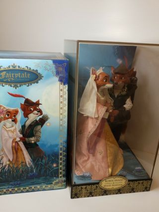 Disney Designer Fairytale Couple Robin Hood Maid Marian Le 4076 Of 6000 Doll Set