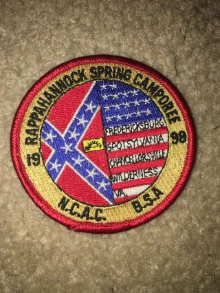 Boy Scout Bsa National Capital Area Council Virginia Battles 98 Civil War Patch