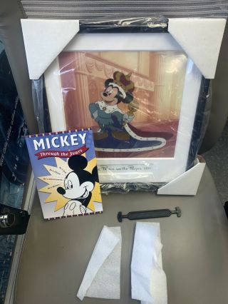 " Prince Mickey " Framed Mickey Mouse Disney Prince And The Pauper 1990 Sericel