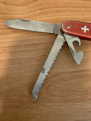 Victorinox Red Pioneer Swiss Army knife - vintage,  good 1970s Elinox 2