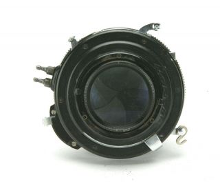 Vintage Wollensak Raptar 4,  7/135mm Lens w/Rapax 0 Shutter F/Graflex 4x5 