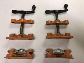 Vintage Pony Jorgensen 53 Style 1/2 - Inch Double Pipe Clamp Fixtures [ 2 Sets]