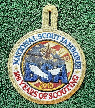 Boy Scouts 2010 National Jamboree Official Gold Mylar Pocket Patch