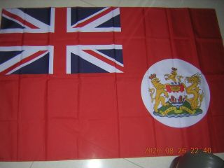 British Empire Flag 1959 - 1997 British Hong Kong Red Civil Ensign 3x5ft Gb Hk Uk