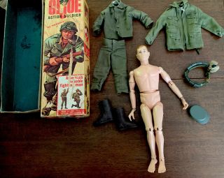 Vintage 1964 Hasbro Gi Joe Action Soldier W/box 7500