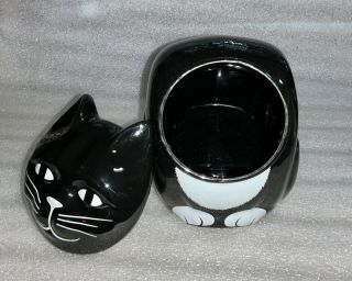 Vintage Black Cat Cookie Jar 2
