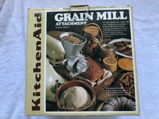 Vintage Kitchenaid Hobart Grain Mill Attachment Gm - A With Box