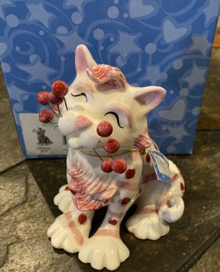 Whimsiclay By Amy Lacombe - Flamenco Cat 86165 2004 Retired