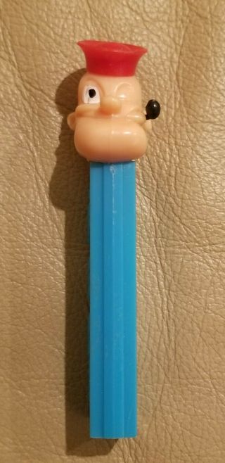 Vintage Popeye Pez W/ No Feet.  Red Hat And Pipe.