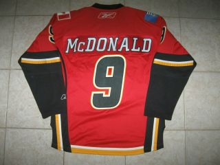 Vintage 9 Lanny Mcdonald Calgary Flames Off.  Lic.  Rbk Jersey,  Size Men 