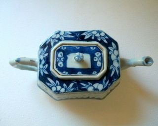 Antique Chinese blue and white porcelain teapot 3