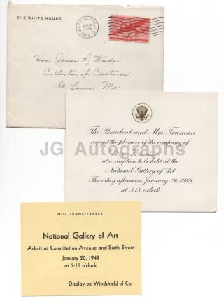 Harry S.  Truman - 33rd U.  S.  President - National Gallery Of Art Invitation