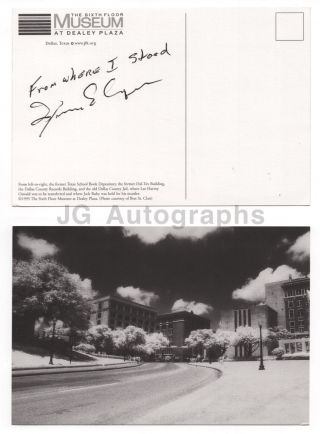 James Tague - John F.  Kennedy Assassination - Signed Photo Postcard