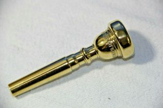 Vintage Vincent Bach Corp.  Mt Vernon Ny,  7c Trumpet Mouthpiece W/gold Wash