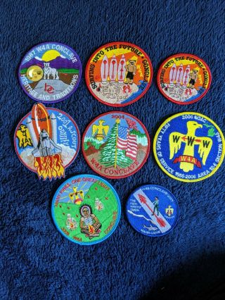 Boy Scout - Oa - Section W4a Conclave Patches - 1987 2000 2001 2004 2007 2008