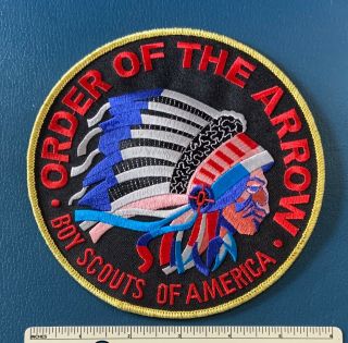 Oa Order Of The Arrow 6 " Boy Scouts Of America Jacket Patch Indian Chief Www Gmy