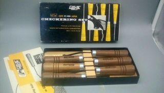Vintage Gunline Tools Spec C - 55 Series Checkering 6 Tool Set Unused? Bin