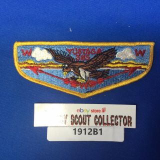 Boy Scout Oa Yustaga Lodge 385 Order Of The Arrow Pocket Flap Patch