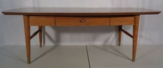 Vintage Mid Century Modern Coffee Table With Drawer Laminate/formica Top 1960 