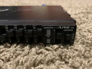 vintage old school Alpine 3321 11 - band Graphic Equalizer Crossover Sub Processor 2