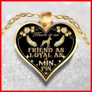 Min Pin Necklace,  Miniature Pinscher Jewelry,  Min Pin Dog Pendants,  Min Pin Gift