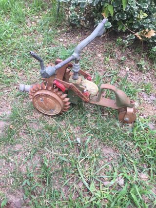 Vintage Cast Iron National Walking Lawn Sprinkler A5