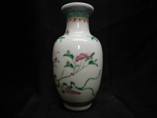 CHINESE REPUBLIC PERIOD FAMILLE ROSE PORCELAIN PRECIOUS OBJECTS VASE 2