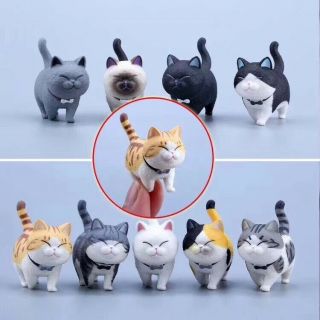 9 Cat Figurine Toy (9 - Complete Set) No Box