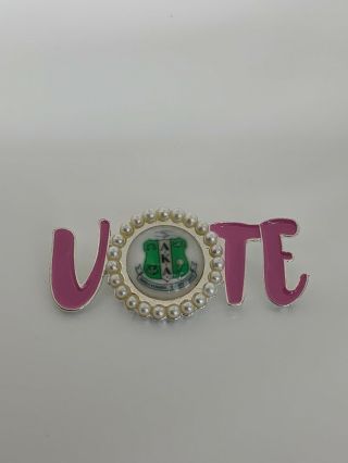 “vote” Pin Brooch For Alpha Kappa Alpha Sorority