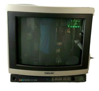 Vintage Sony Kv - 1370r Color Television 13 " Gaming Gamers No Remote