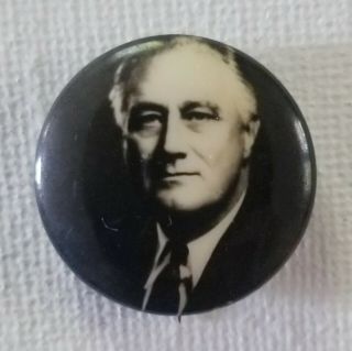 Franklin D Roosevelt Fdr Pinback Button Pin Badge 1936