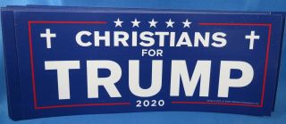 Of 20 Christians For Trump 2020 Stickers Cross God Evangelicals