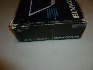BOXED TEXAS INSTRUMENTS TI 99/4A HOME COMPUTER SYSTEM VINTAGE TI99 4 A COMPLETE 3