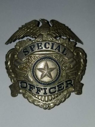 Vintage Special Officer Badge Hallmarked La Stamp & Staty Co