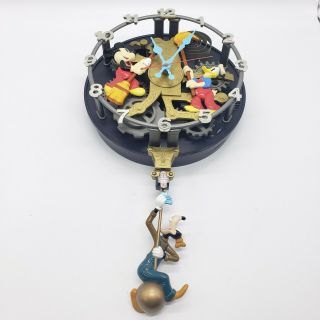Disney Mickey Mouse,  Donald,  Goofy Animated Talking Wall Clock
