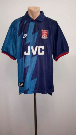Football Shirt Soccer Fc Arsenal Gunners Away 1995/1996 Vintage Nike Jersey Xl