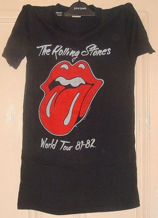 The Rolling Stones World Tour 1981 - 1982 T Shirt Small Vintage