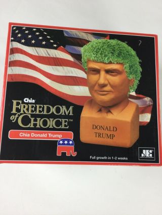 Chia Pet Donald Trump Decorative Pottery Planter Freedom Of Choice