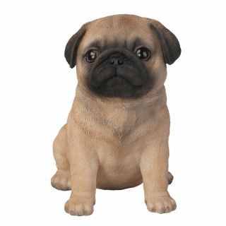 6.  5 Inches Pug Puppy Figurine Statues Collectible