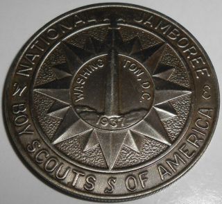 Vintage 1937 Washington Dc National Boy Scout Jamboree Bsa Coin America Medal Nr
