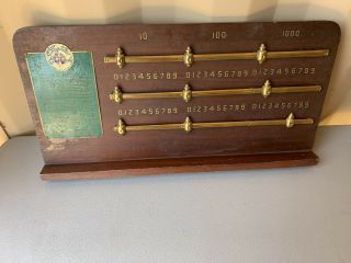 Vintage Bagatelle Billiards / Pool Scoreboard