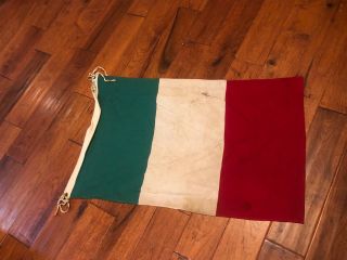 Italian Flag 2’ X 3”,  Vintage Flag Of Italy