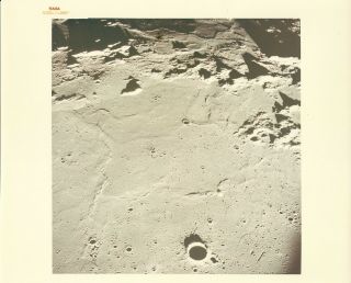 Apollo 10 As10 - 27 - 3907 View Of Apollo Landing Site 3 In Central Bay - Red Letter