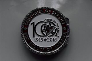 Order Of The Arrow Centuries Of Service Belt Buckle