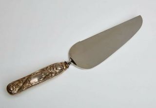 Tiffany & Co.  Vintage Sterling Cake Knife In Chrysanthemum Design,  10.  5 " Long