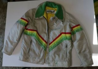 Vintage 1980s John Deere Snowmobile Suit Jacket,  Bibs Multi Color Mens Large